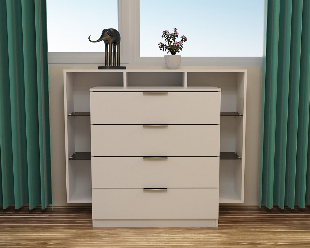 Комод Крістал, Білий, 1200/450/1000 Львів - фото 3