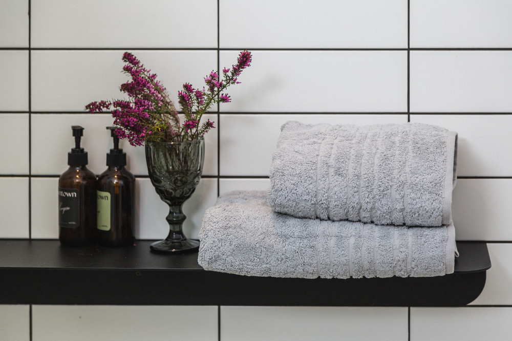 Ecotton Рушник махровий Ecotton 70х140 см високої щільності 550 г/м² світло-сірий Grey 1 шт. Коломия - фото 2