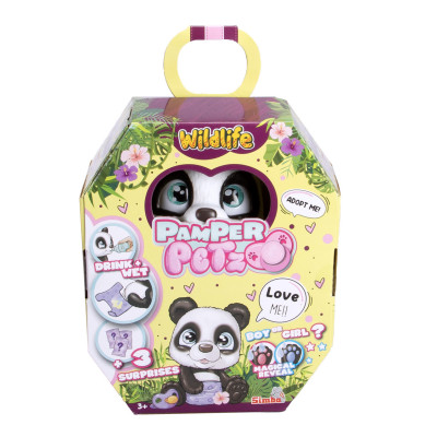 Ігровий набір Simba Пампер Петс. Панда, що п' є та пісяє, з кольоровою лапкою, 3 аксесуари.-сюрпризи (5950054) Вінниця - фото 5