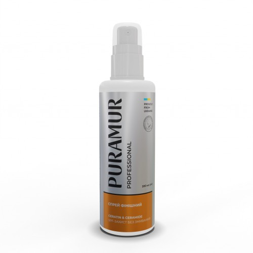 Спрей финишный PURAMUR Ceratin and Ceramide SPF-защита без смыва 200 мл Киев - изображение 1