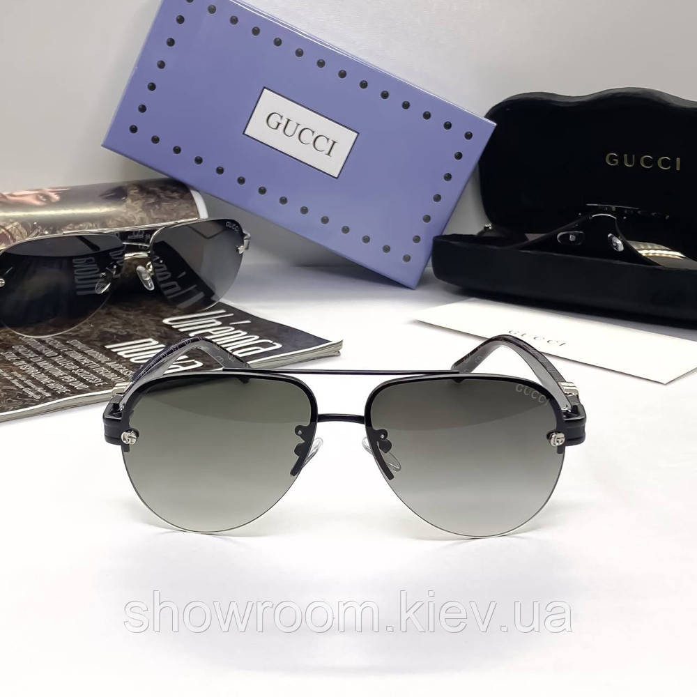 Чоловічі сонцезахисні окуляри GG (5020) black Київ - фото 3