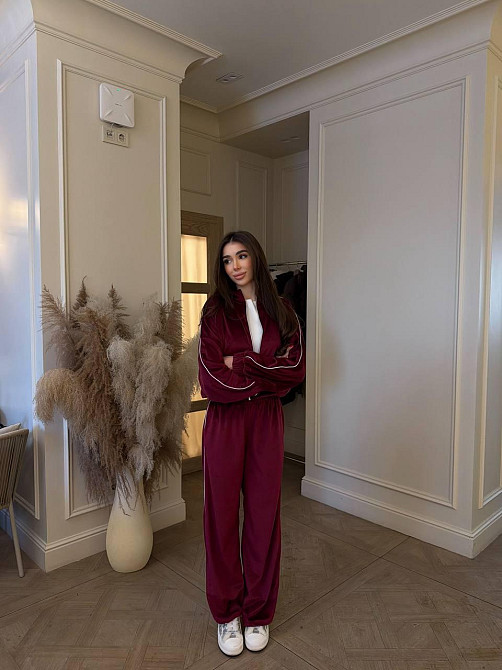 Женский велюровый костюм двойка кофта и штаны Одесса - изображение 10