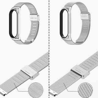 Ремешок для фитнес браслета BeCover Metal для Xiaomi Mi Smart Band 7 Silver (707494) Винница