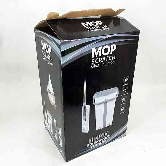 Швабра с ведром и самоотжимом Швабра лентяйка, Удобная швабра и ведро с насадками отжимом CR-79 Киев