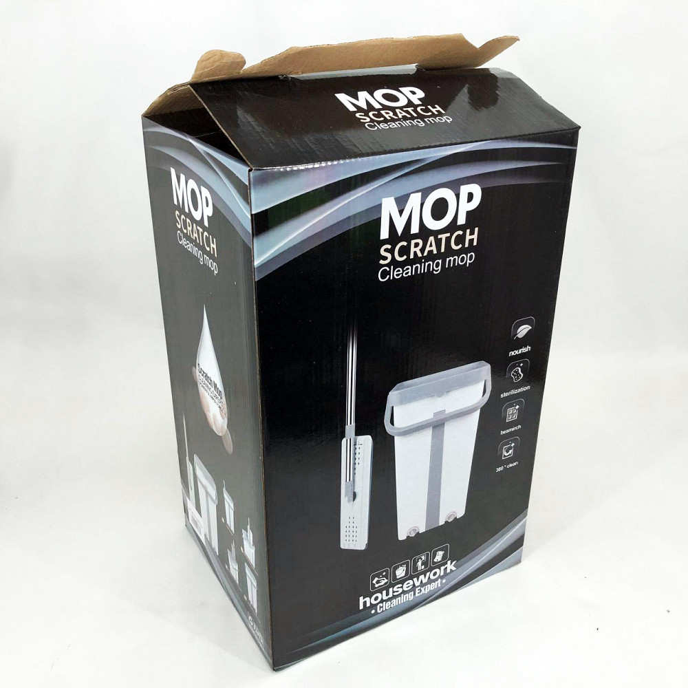 Швабра с ведром и самоотжимом Швабра лентяйка, Удобная швабра и ведро с насадками отжимом CR-79 Киев - изображение 5