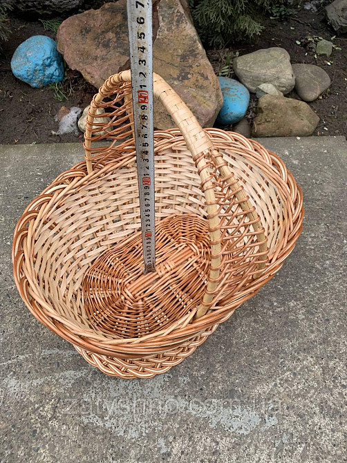 Плетений кошик з лози великий, місткий Київ - фото 8