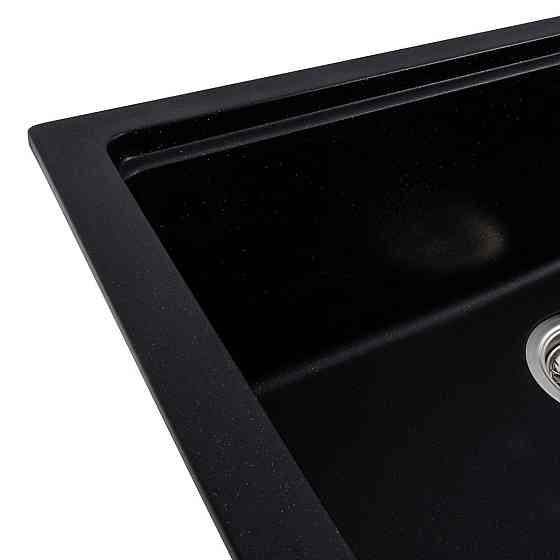 VALESO Гранітна мийка для кухні VALESO NIKA 7545 матова Чорний металік Киев