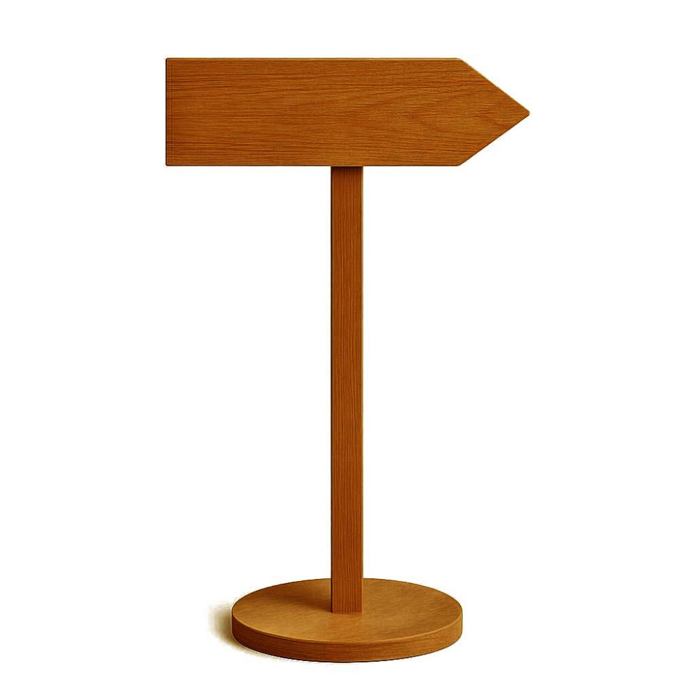 Підлогова стрілка-покажчик "Пантофу" охра Миколаїв - фото 1