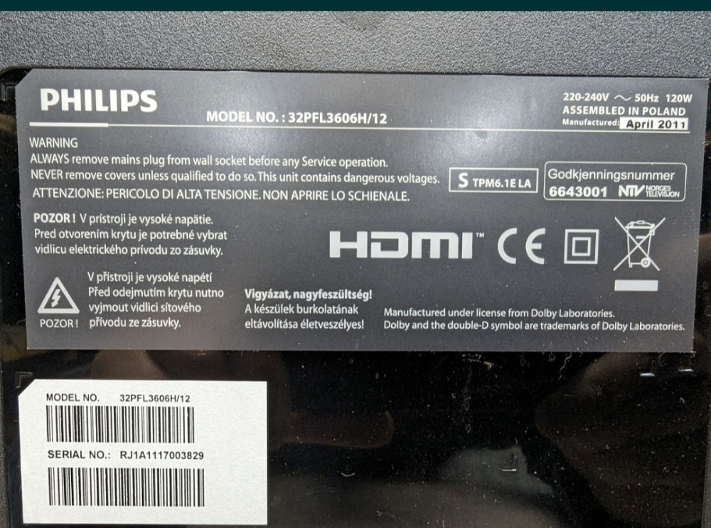 Телевізор: Phillips 32PFL3606H Full HD 1920x1080 Харків - фото 8