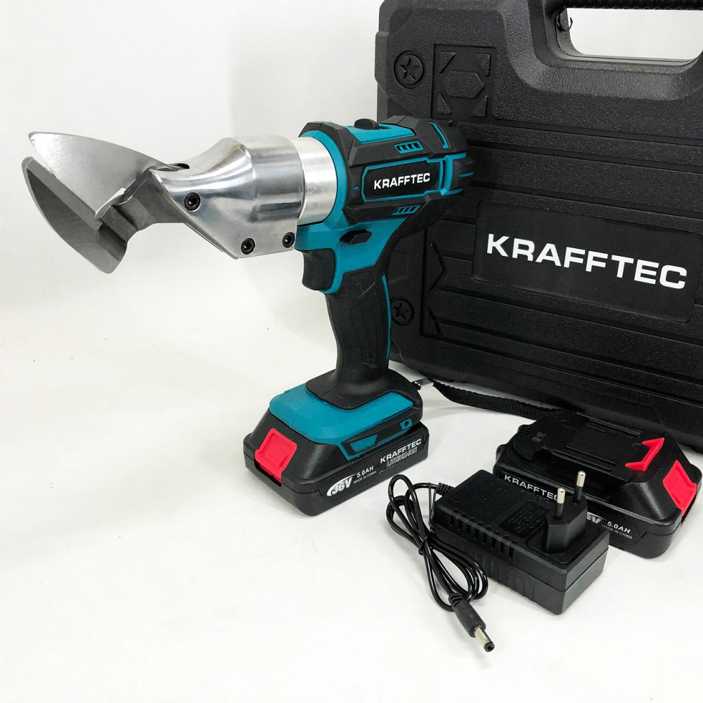Акумуляторні ножиці по металу Krafftec, Висічні ножиці для гофрованого металу по короткі WO-52 Івано-Франківськ - фото 1