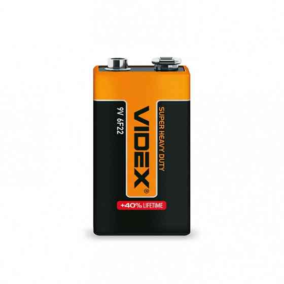 Батарейка сольова VIDEX 6F22/9V/604/1062 (Крона) 1 pcs SHRINK Київ