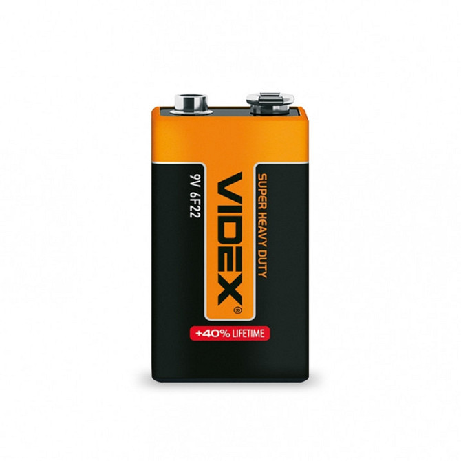 Батарейка сольова VIDEX 6F22/9V/604/1062 (Крона) 1 pcs SHRINK Київ - фото 1