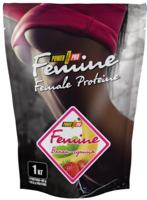 Сывороточный протеин Power Pro Femine 1 kg банан-клубника Киев - изображение 3