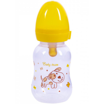 Пляшечка для годування Baby Team з латексною соскою Собачка, 125 мл (1300_собачка) Вінниця - фото 1