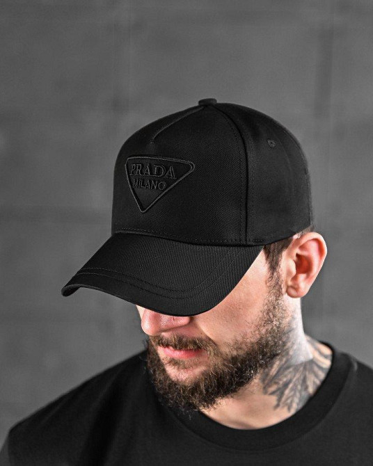 Бейсболка Prada black ДЛ6594 Одеса - фото 1