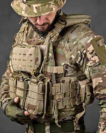 Плитоноска мультикам 4 стрічки скидання Single Sword РН3873 Київ