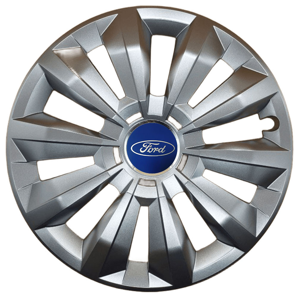 Автомобільні модельні ковпаки R16 Ford 434 4шт, SJS, сріблясті Київ - фото 1