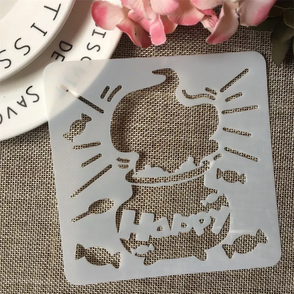 Трафарет для Хэллоуина Казанок 13 на 13 см серый Киев - изображение 1