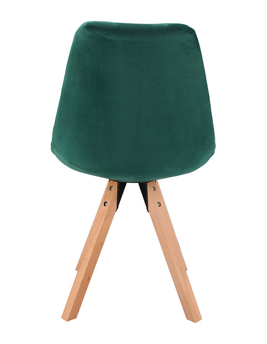 Стілець Saida Jumi у скандинавському стилі з дерев'яними ніжками зелений Київ - фото 6