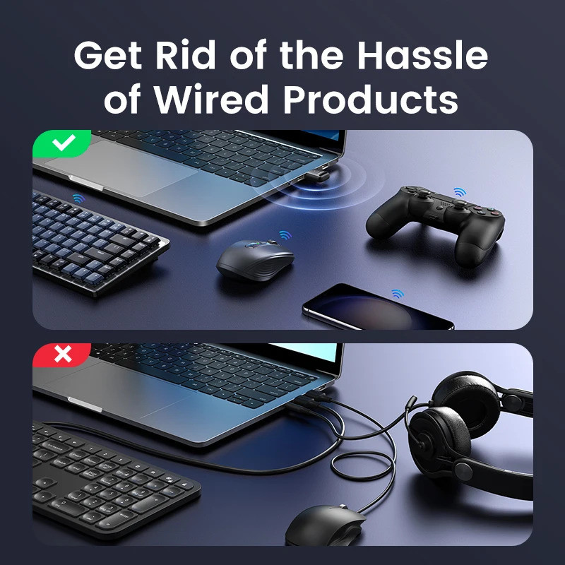 Bluetooth-адаптер Ugreen 5.4 35058 (Чорний) Миколаїв - фото 5