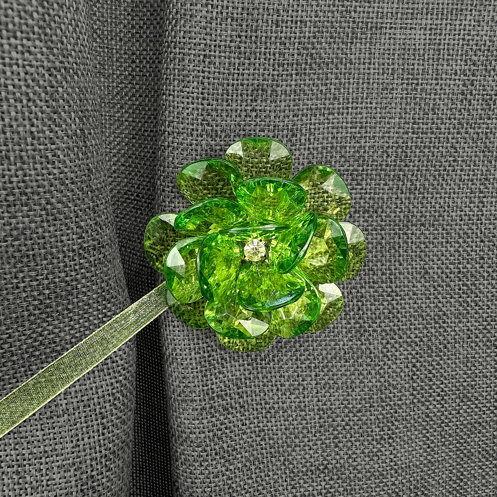 Магніти для штор і гардин Квітка набір 2 шт Зелений (81-307) Київ - фото 3