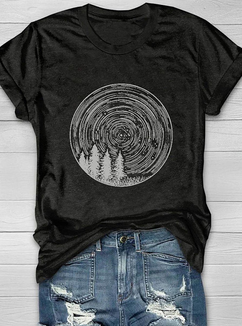 Футболка женская с принтом  48 Черная 2664088793 Днепр - изображение 1