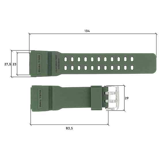Ремешок для Skmei 1356/1358/1680AG Army Green SBR Киев