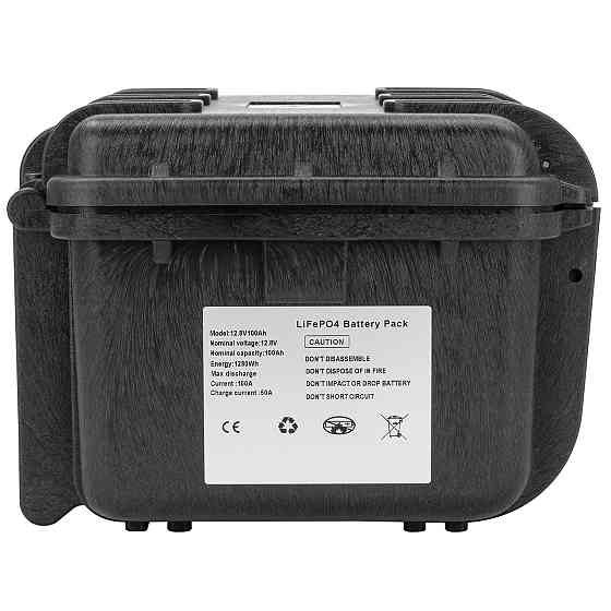 Аккумулятор LiFePO4 BLACKOUT 12.8V 100Ah (1280Wh) герметичный IP67 ударостойкий в защитном кейсе-сейфе Киев