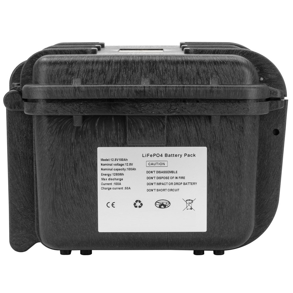 Акумулятор LiFePO4 BLACKOUT 12.8V 100Ah (1280Wh) герметичний IP67 ударостійкий у захисному кейсі-сейфі Київ - фото 3