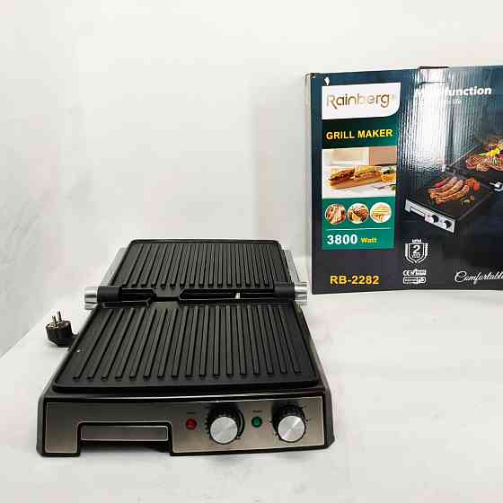 Гриль для мяса с прижимом, Гриль для приготовления блюд Сэндвичница электрическая бутербродов DF-41 Львов