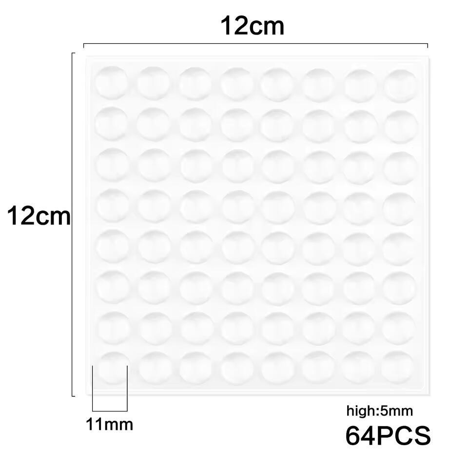 Прозрачные противоударные накладки 11x5мм, 64шт Киев - изображение 4