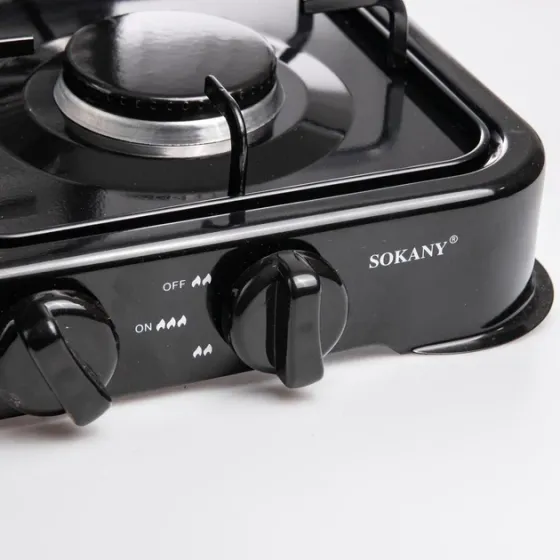 Газовая настольная плита SK-6004 четырёхконфорочная портативная для дома, дачи и кемпинга Одесса