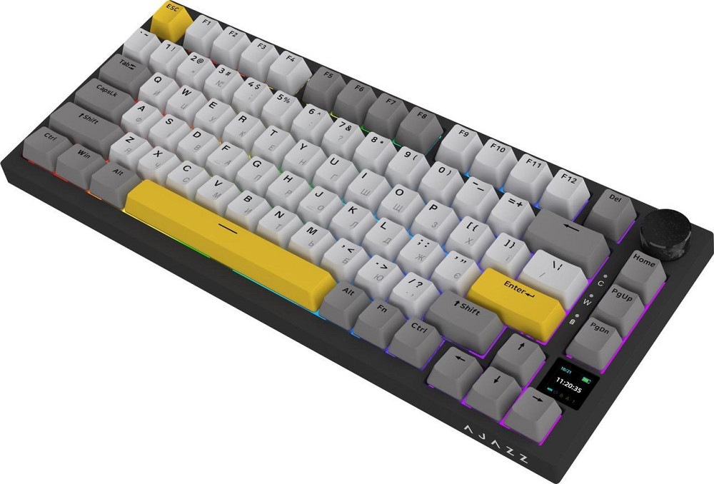 Клавіатура бездротова Ajazz AK820 Pro Gift Switch Black (AK820PRO-G-BGY) ( Чорний ) Харків - фото 5