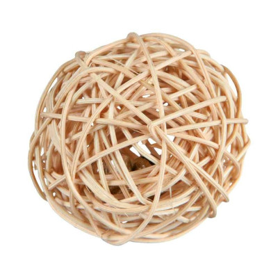 Іграшка для гризунів Trixie М'яч з ротангу з дзвіночком 4 см (4047974618226) Вінниця - фото 1