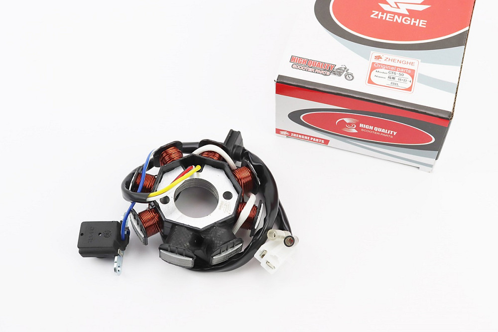 Статор магнето (генератора) (8 котушок роз'єм "мама 2 + 2") висота 28мм, тип 1 Київ - фото 1