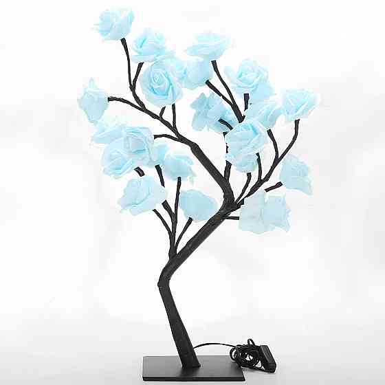 Дерево із троянд RESTEQ. Дерево нічник з троянди. Світлодіодна настільна лампа з трояндами, USB. LED нічник Київ