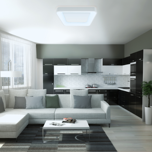 LED Світильник накладний квадратний 72W 2700-6000К 4700Lm 220V білий VLE-ESC-72W Videx Житомир - изображение 6