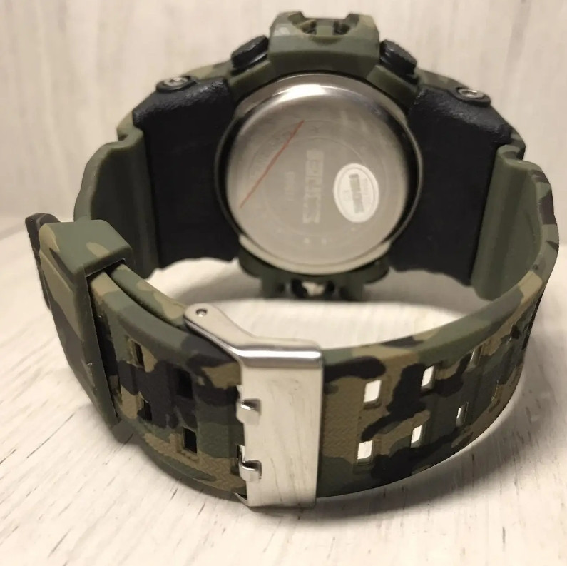 Мужские наручные часы Skmei Hamlet 1155 Зеленый камуфляж Киев - изображение 5