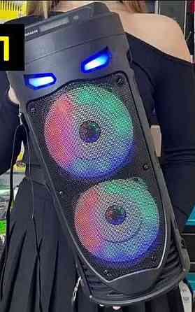 Колонка портативная для караоке , акустическая система, сабвуфер, микрофон. Киев