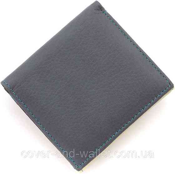Компактный женский кожаный кошелек с монетницей белого цвета ST Leather Киев
