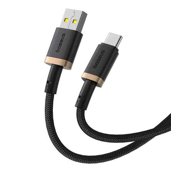Кабель Baseus Dura Series Fast Charging Cable USB to Type-C 60W 1m Gold+Black Одесса