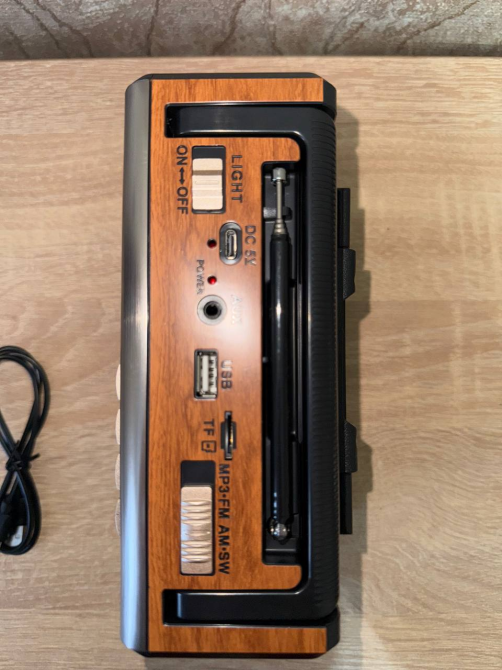 Радиоприемник Bluetooth Solar Meier MD-919-S с солнечной панелью, фонарем, MP3, USB, TF, аккумулятором 18650 Одесса - изображение 6