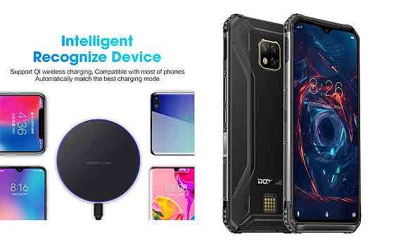 Беспроводное зарядное устройство Copper до 30W для Doogee S98, S98 Pro, USB-C, LED Киев