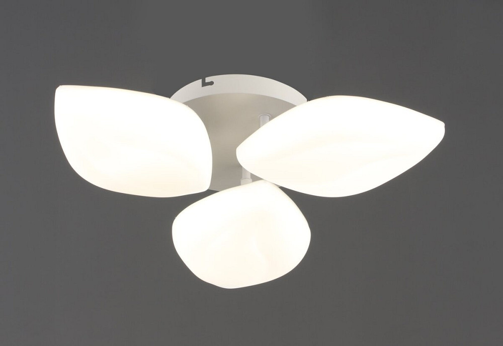 VALESO Люстра стельова світлодіодна VALESO 3 плафони LED 36W Білий Сталь Акрил 3000K+6500K /3 Коломия - фото 1