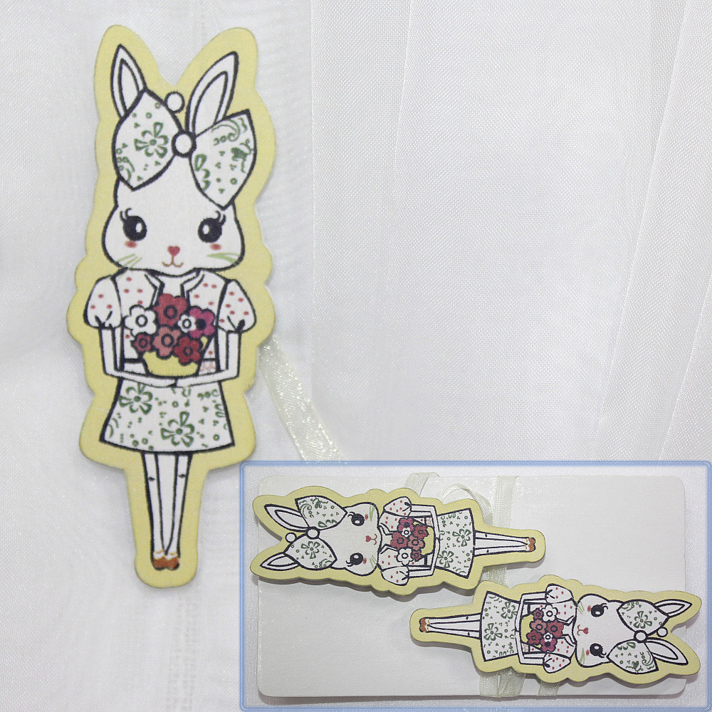 Магніти для штор і гардин (184м) Зайчик набір 2 шт Різнокольоровий (81-095) Київ - фото 1