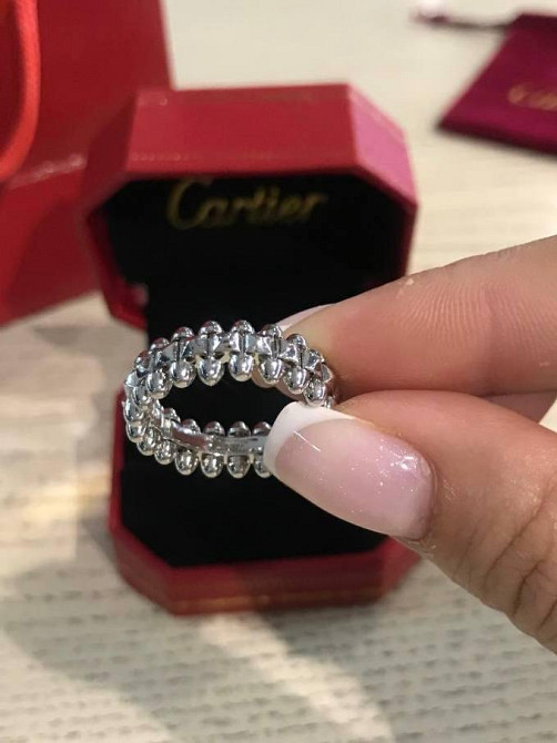 Кільце Cartier Juste un Clou ("зубчики") / брендове подарункове паковання / покриття срібло 925 / без цирконію Одеса - фото 1