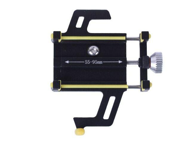 Держатель телефона HFCM-24 (крепление на руль), алюминий, желтый Мукачево - изображение 5