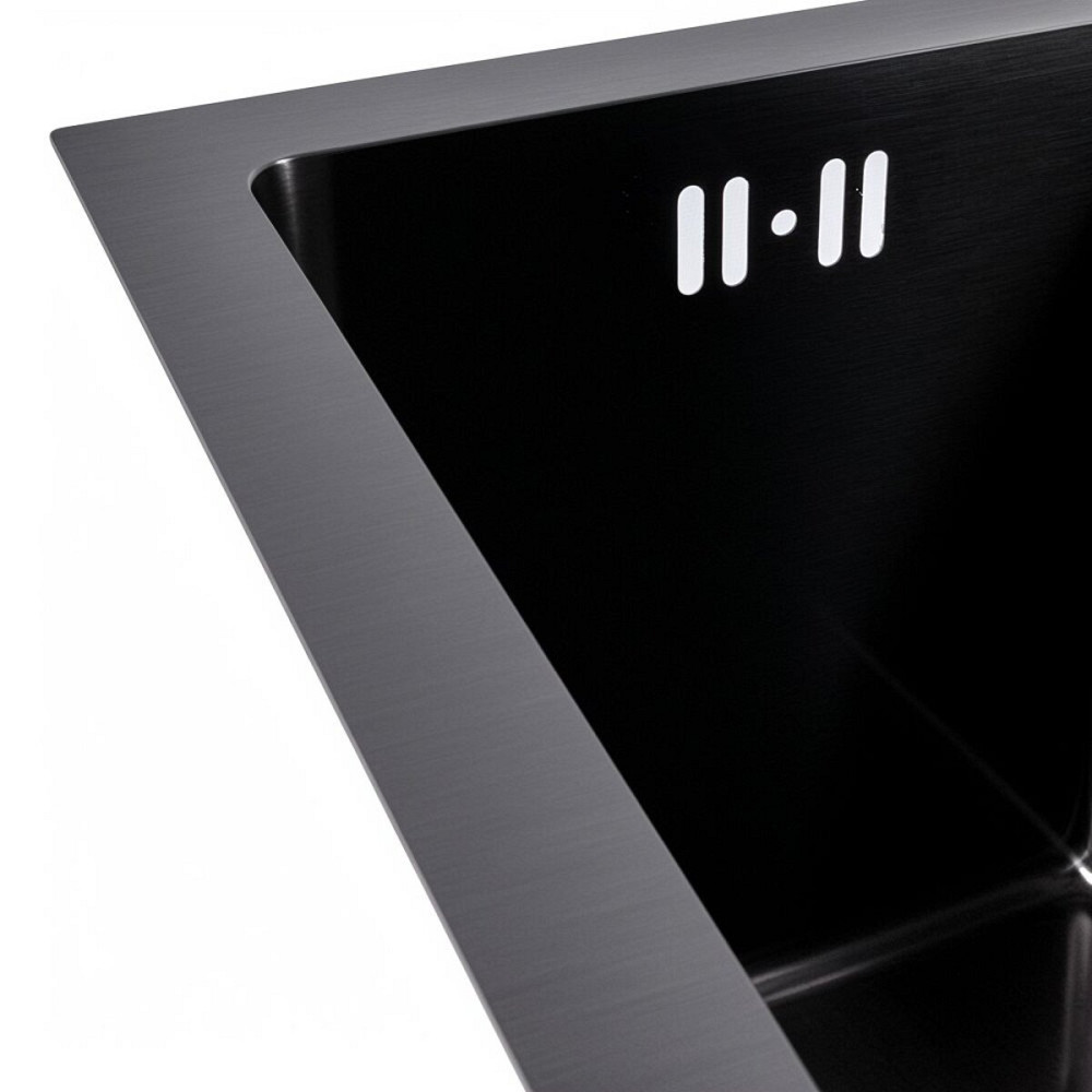 Кухонна мийка 25*40 PVD чорна VALESO Handmade (3,0/0,8) Коломыя - изображение 3