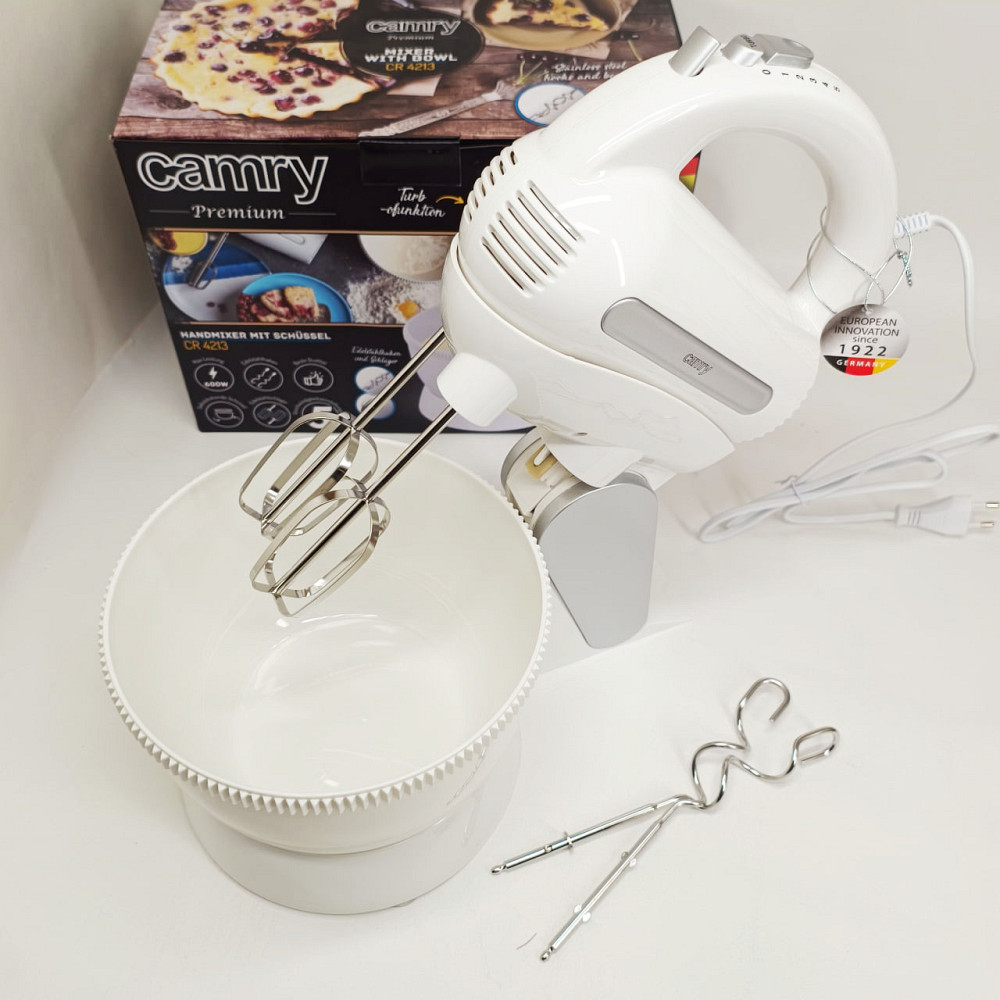 Миксер бытовой для кремов, Миксер нержавеющая сталь, Миксер для теста на пироги крем меда DP-87 Львов - изображение 7