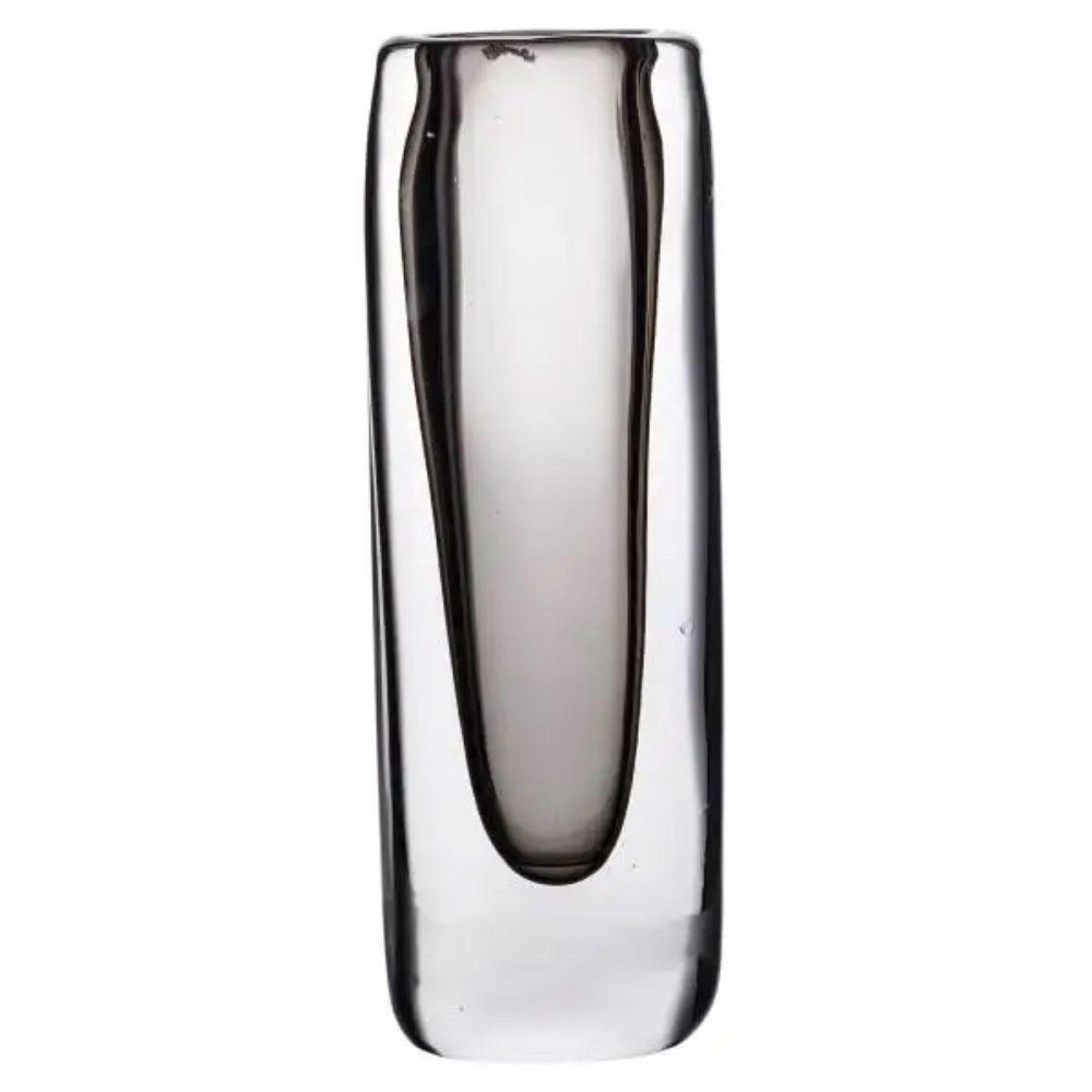 Ваза стеклянная прозрачная 7.7х5.5х24.5 см для цветов декоративная 200 мл Серая HP-10-16 Киев - изображение 2